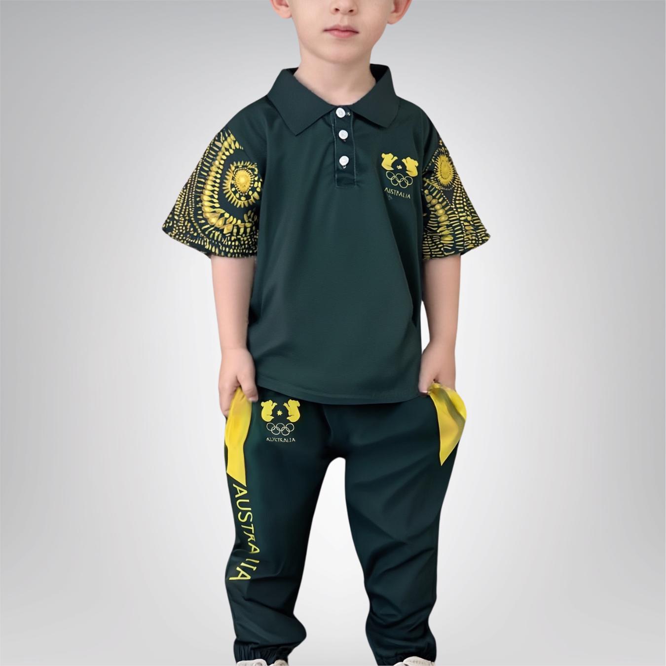 Rachel "Raygun" Gunn Australian Olympic Breakdancing Halloween Costume Includes Novelty Koala Logo KIDS SIZES - Lulu's Costume Store