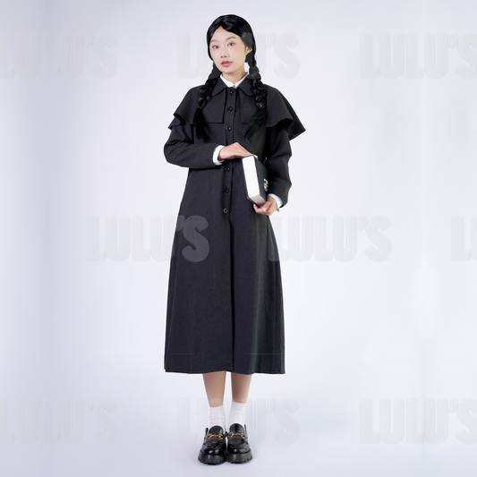 Wednesday | Wednesday Addams Detective Trench Coat - Lulu's Costume Store