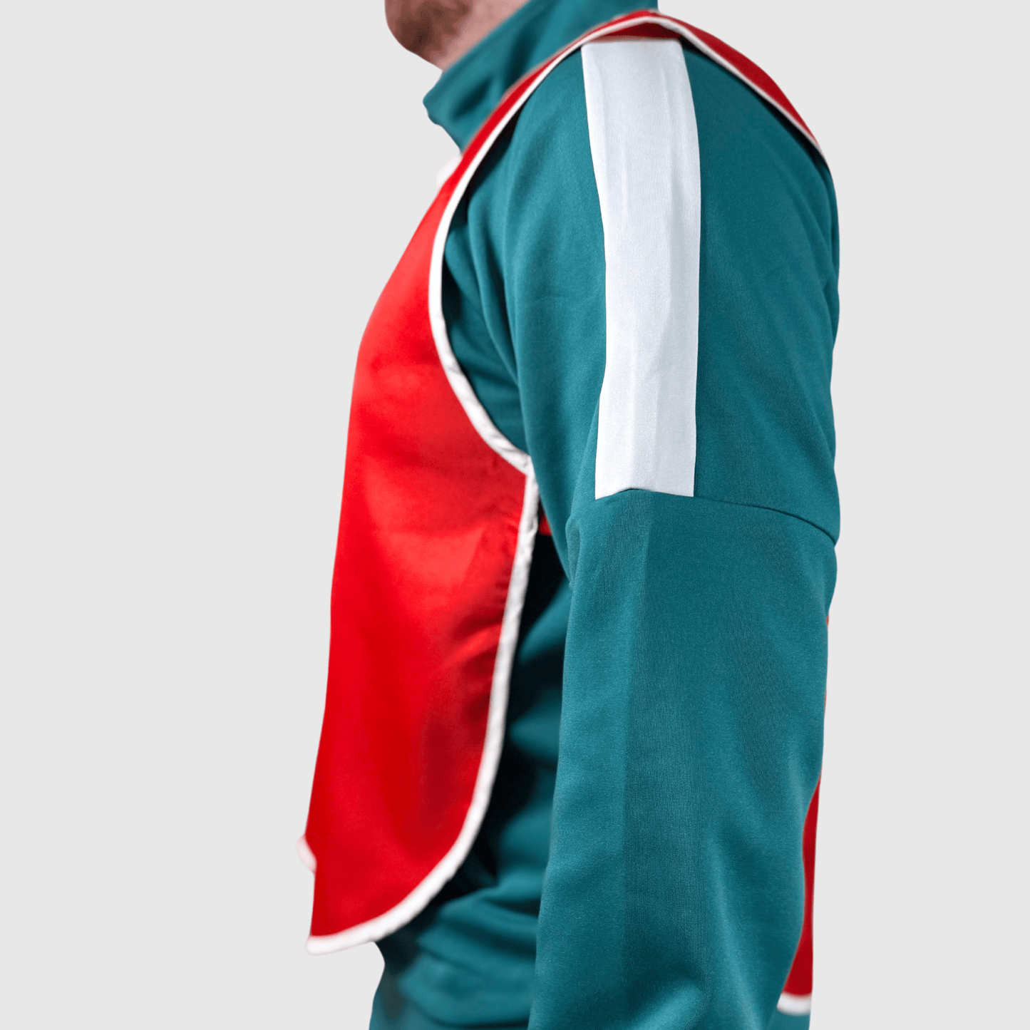 Squid Game Season 3 Numbered Vest – Red & Blue | Unisex Cosplay Costume with Removable Patches - Lulu's Costume Store