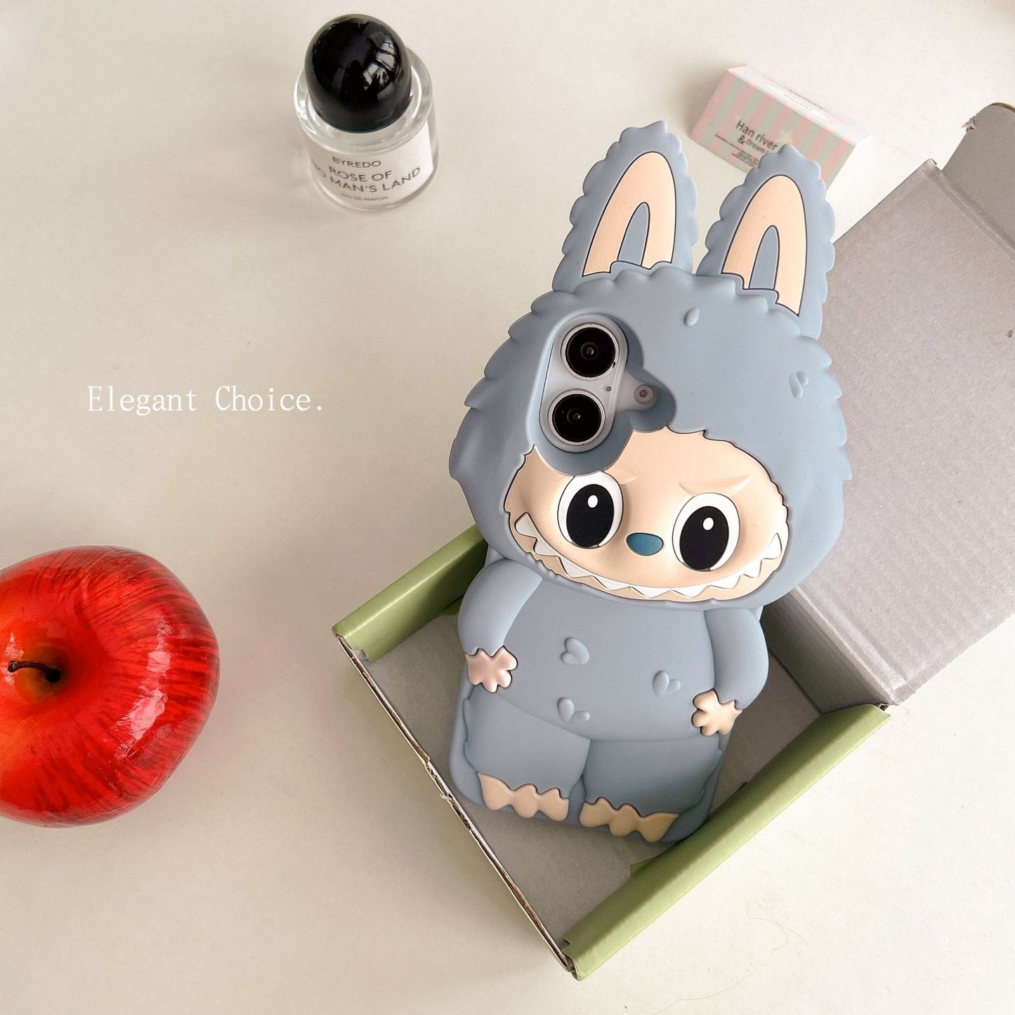 Grey Labubu Phone Case