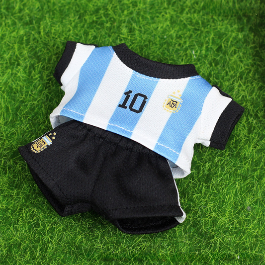 Labubu Messi Football Jersey Costume Set