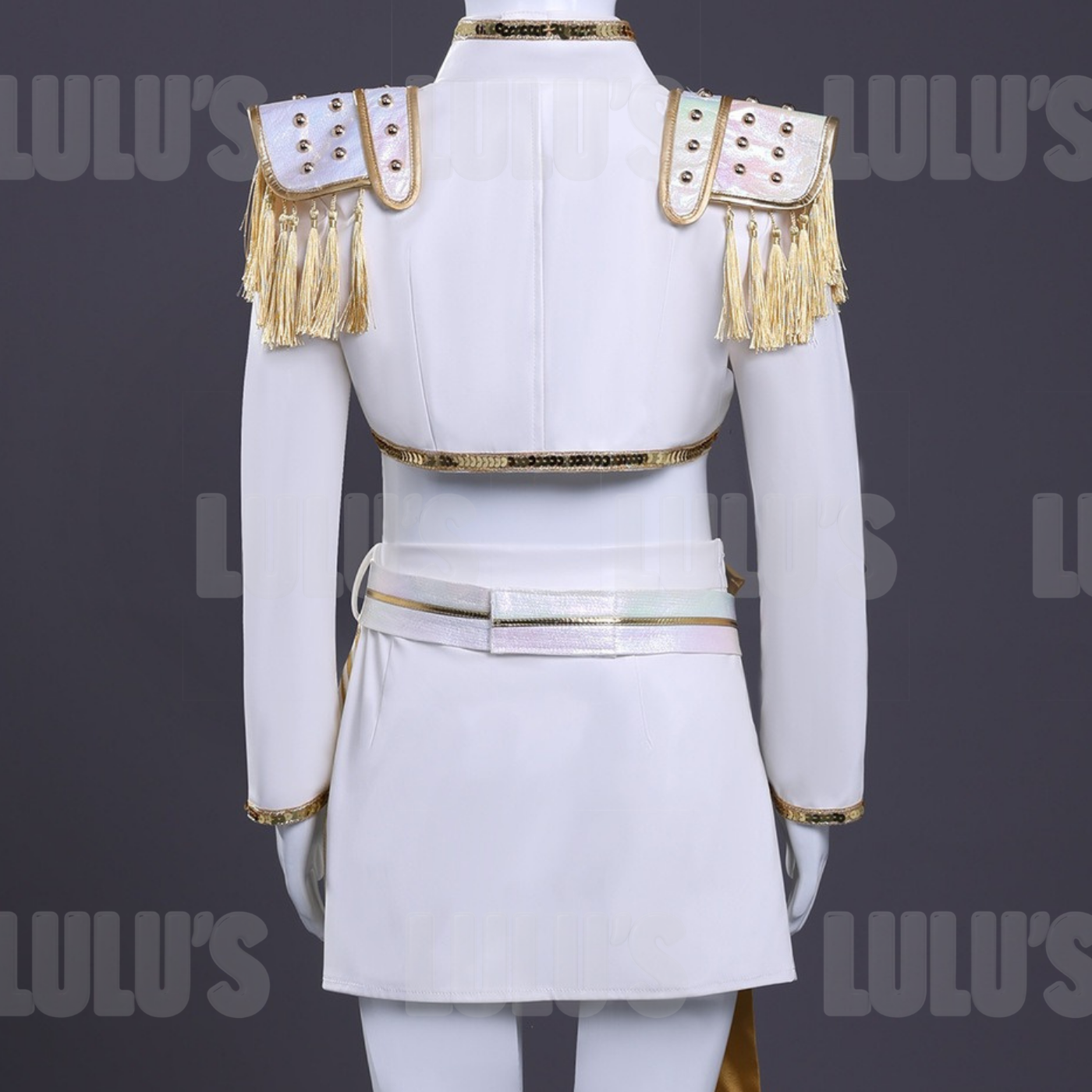 Kids K-Pop Demon Hunters - Mira's White Costume - Lulu's Costume Store