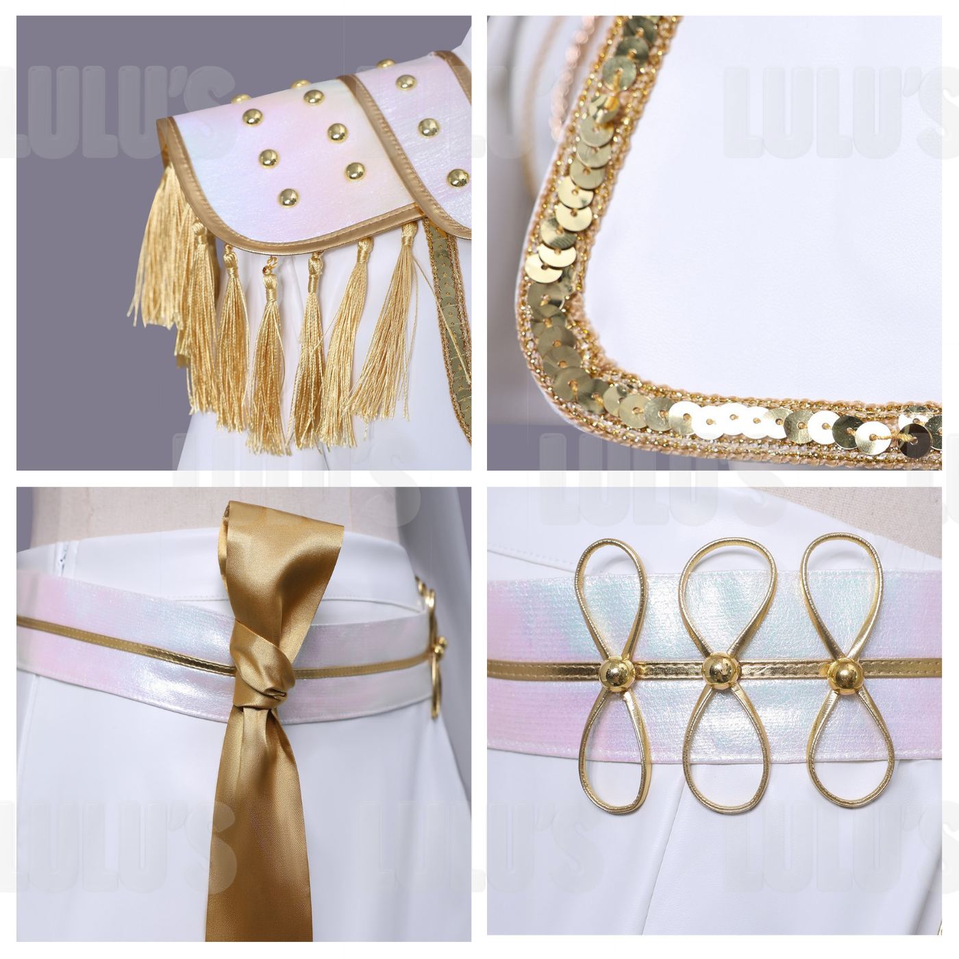 Kids K-Pop Demon Hunters - Mira's White Costume - Lulu's Costume Store