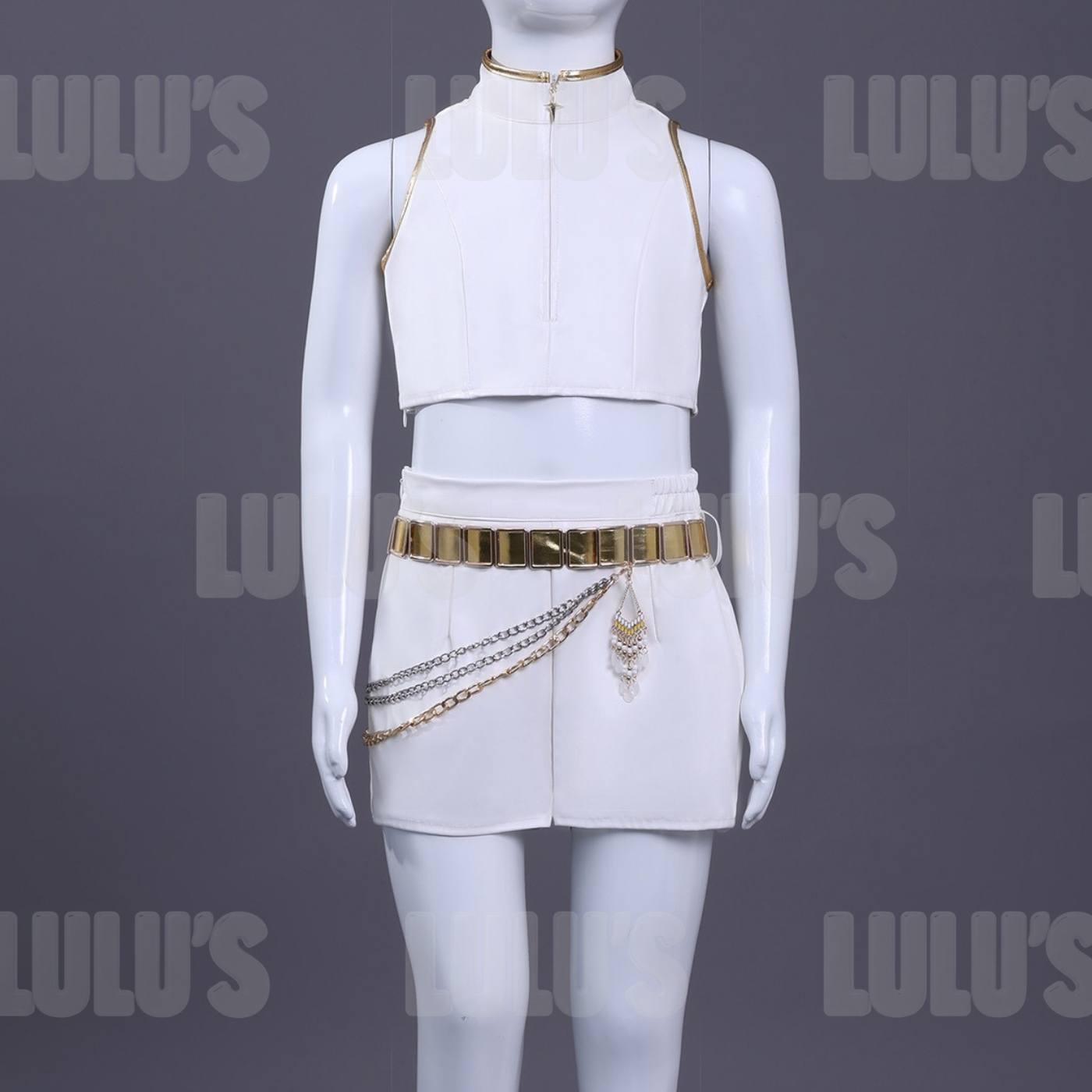 Kids K-Pop Demon Hunters - Rumi's White Costume - Lulu's Costume Store