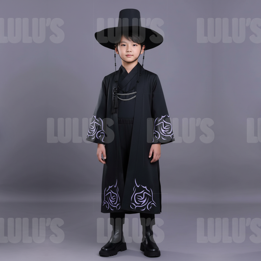 Kids K-Pop Demon Hunters - Saja Boys Demon Costume - Lulu's Costume Store