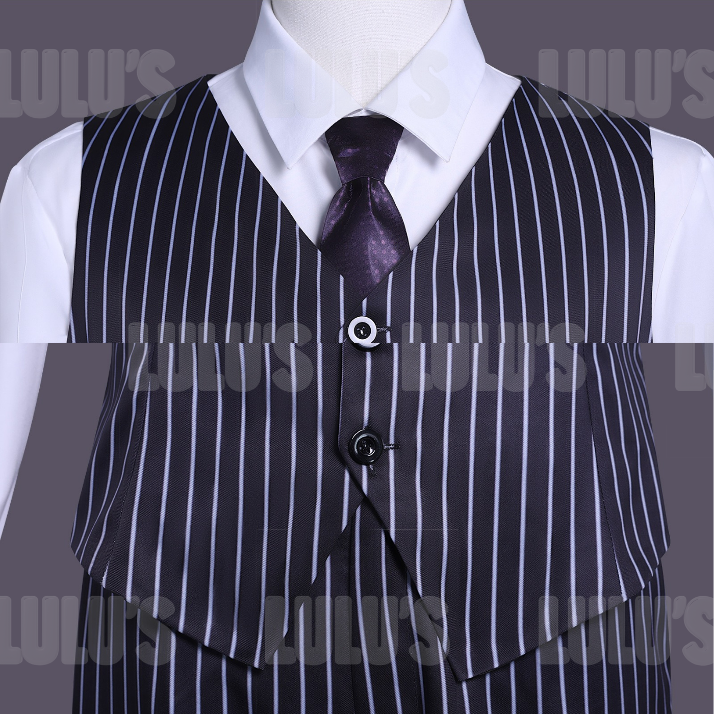 Wednesday | Gomez Addams Pinstripe Suit Costume - Lulu's Costume Store