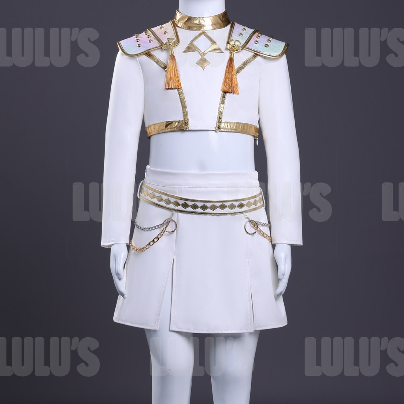 Kids K-Pop Demon Hunters - Zoey's White Costume - Lulu's Costume Store
