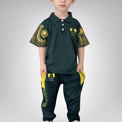 Rachel "Raygun" Gunn Australian Olympic Breakdancing Halloween Costume Includes Novelty Koala Logo KIDS SIZES - Lulu's Costume Store
