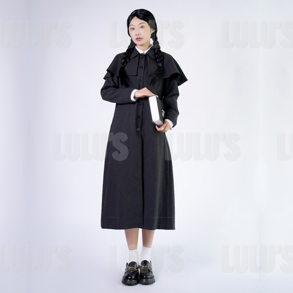 Wednesday | Wednesday Addams Detective Trench Coat - Lulu's Costume Store
