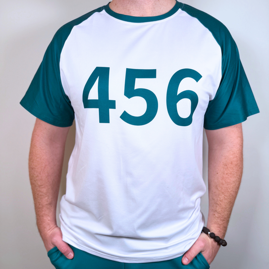 Squid Game Green Player Numbered T-shirt - Lulu's Costume Store