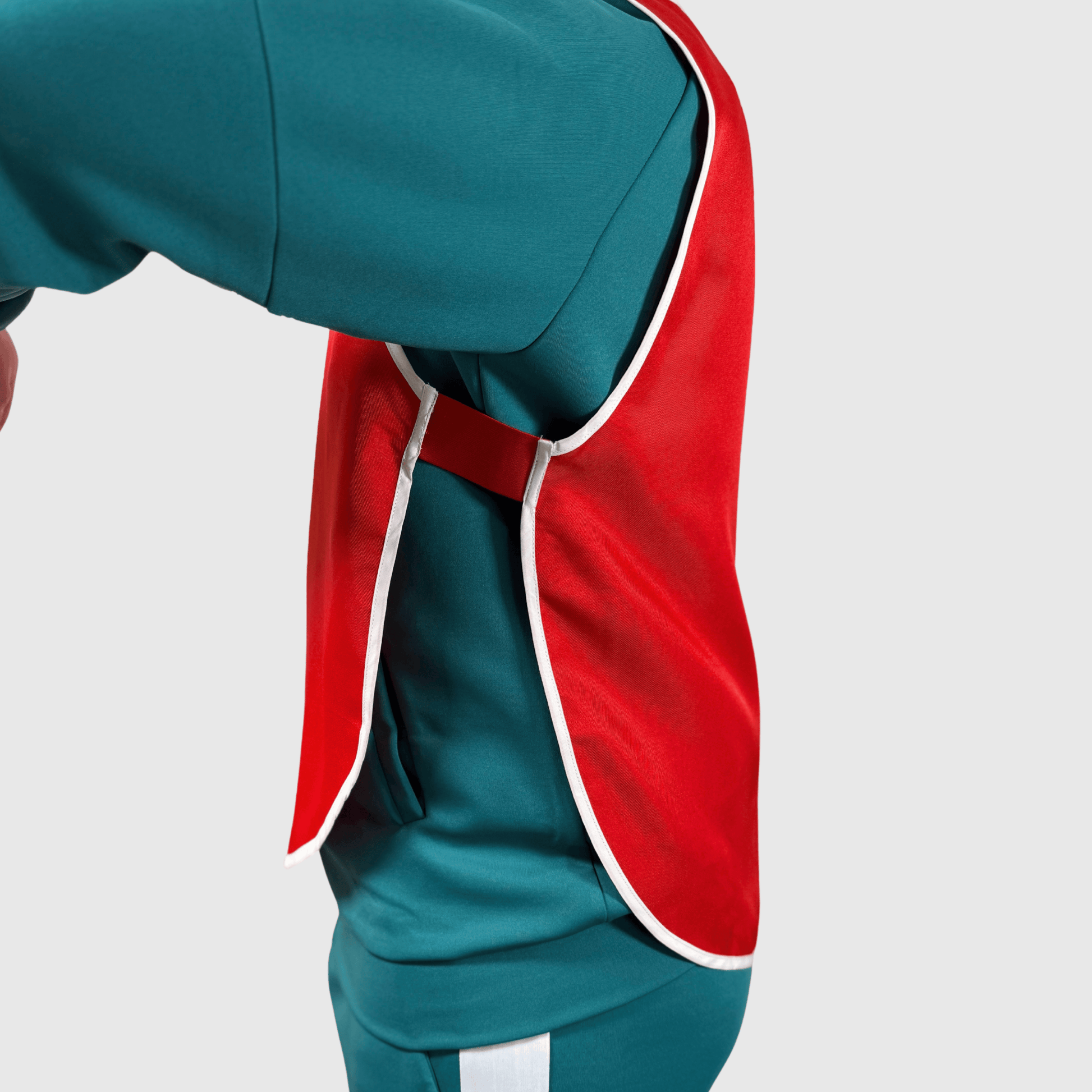 Squid Game Season 3 Numbered Vest – Red & Blue | Unisex Cosplay Costume with Removable Patches - Lulu's Costume Store