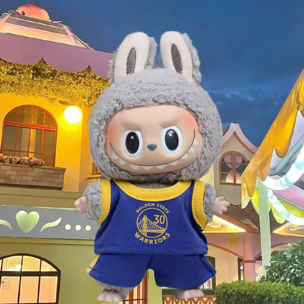 Handmade NBA Jersey Outfits for Labubu | Kawaii Gift for Labubu Lovers | Collectible Labubu NBA Inspired Outfit - Lulu's Costume Store