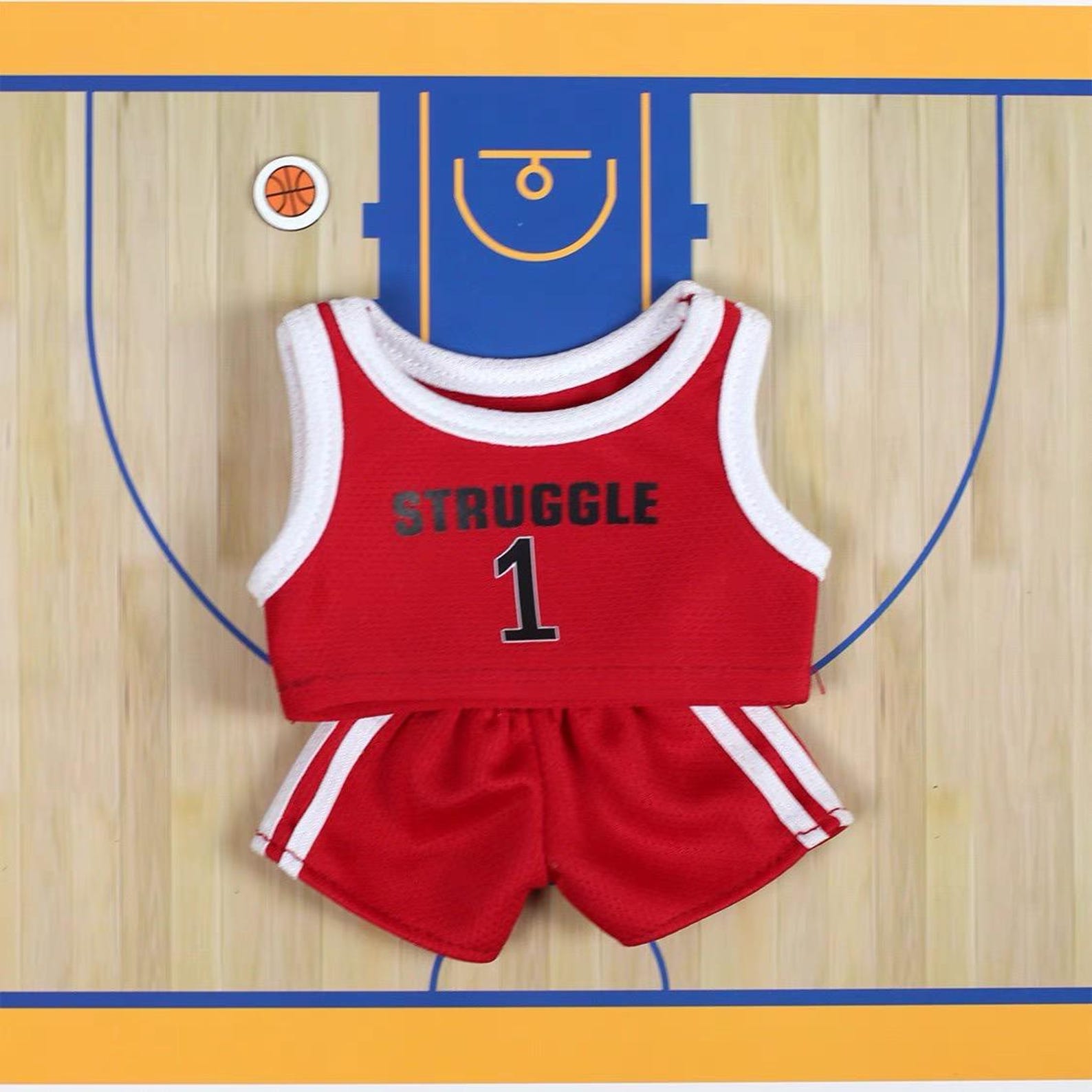 Handmade NBA Jersey Outfits for Labubu | Kawaii Gift for Labubu Lovers | Collectible Labubu NBA Inspired Outfit - Lulu's Costume Store