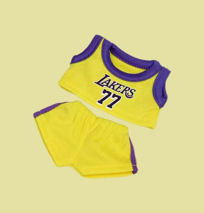 Handmade NBA Jersey Outfits for Labubu | Kawaii Gift for Labubu Lovers | Collectible Labubu NBA Inspired Outfit - Lulu's Costume Store