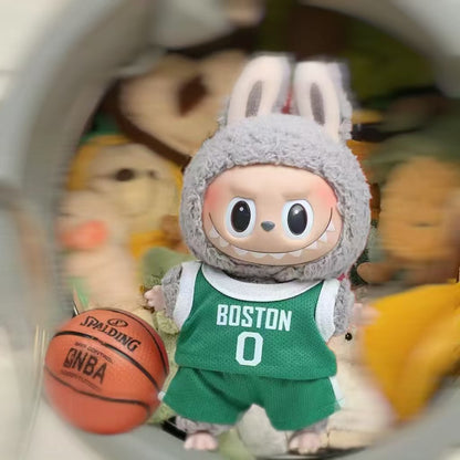 Handmade NBA Jersey Outfits for Labubu | Kawaii Gift for Labubu Lovers | Collectible Labubu NBA Inspired Outfit - Lulu's Costume Store
