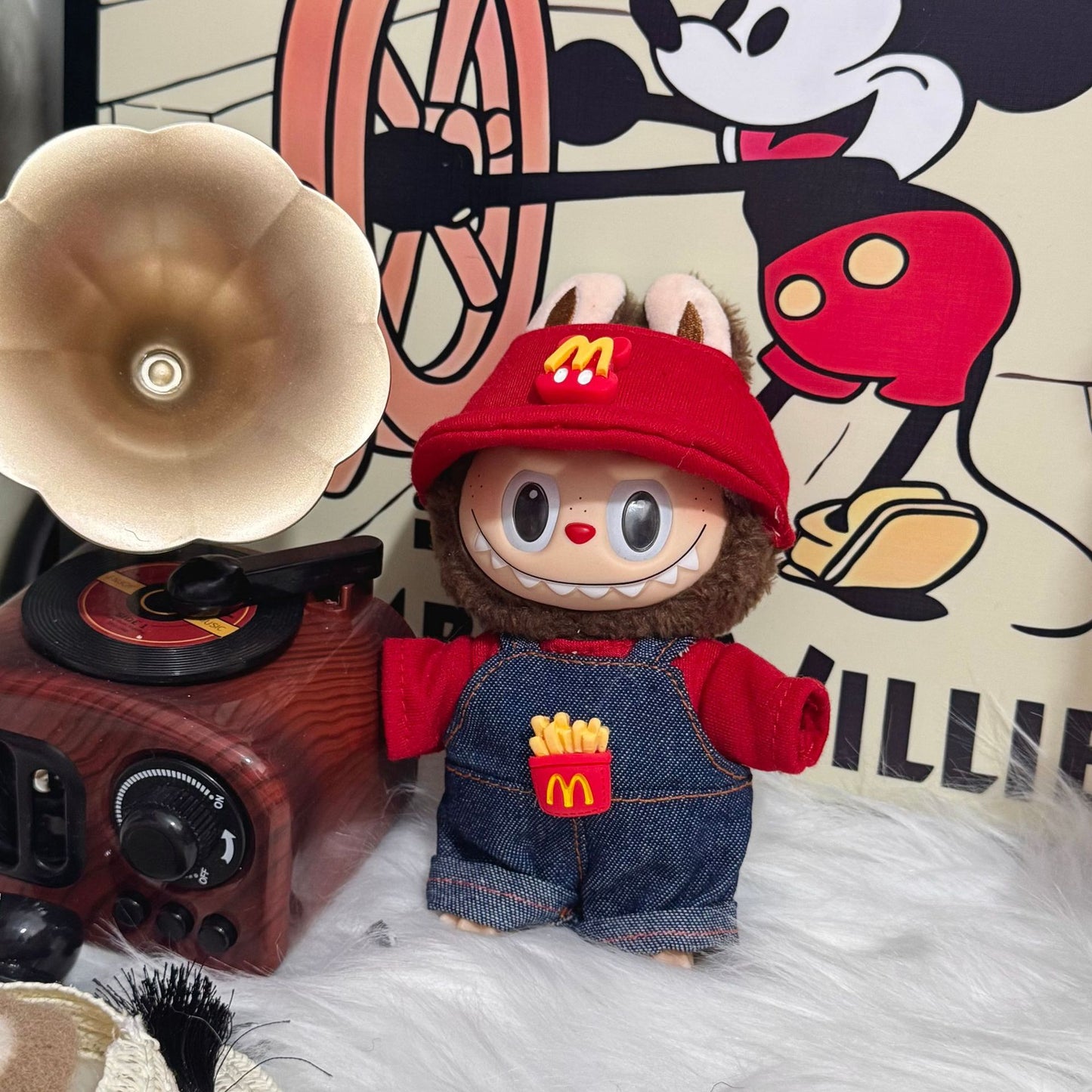 Labubu McDonalds Inspired Outfit Set | Collectible Labubu Accessories | Pop Mart Fashion Doll Clothes (Copy) - Lulu's Costume Store