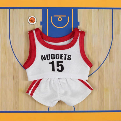 Labubu White and Red NBA Jersey