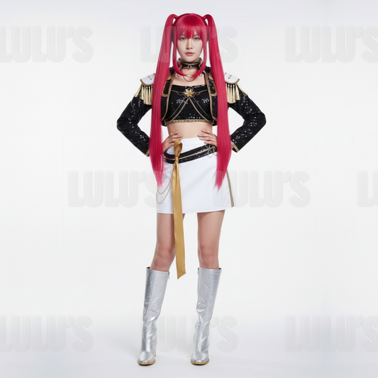 K-Pop Demon Hunters -Mira's Black & Gold Costume - Lulu's Costume Store