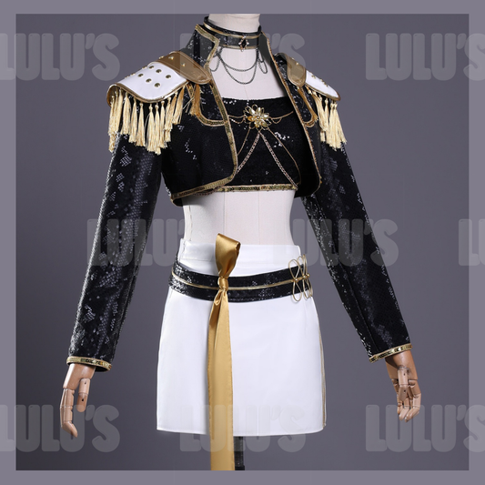 K-Pop Demon Hunters -Mira's Black & Gold Costume - Lulu's Costume Store