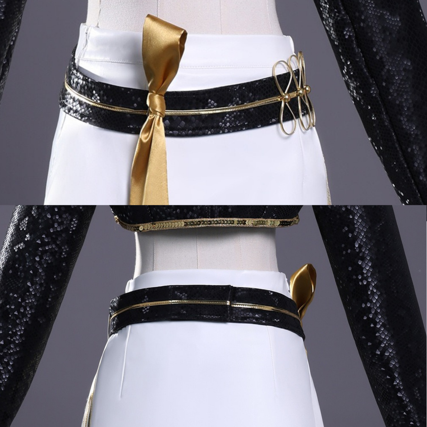 K-Pop Demon Hunters -Mira's Black & Gold Costume - Lulu's Costume Store