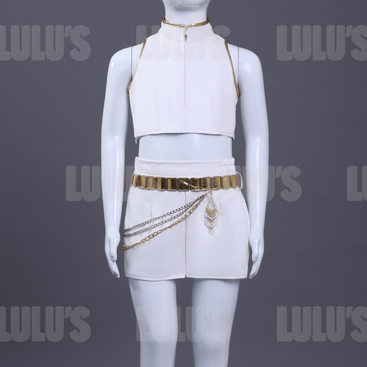 Kids K-Pop Demon Hunters - Rumi's White Costume - Lulu's Costume Store
