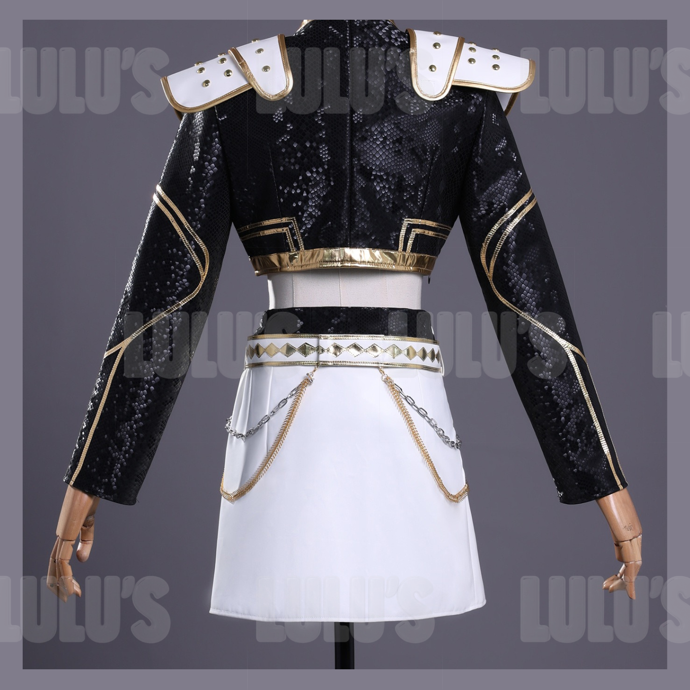 K-Pop Demon Hunters -Zoey's Black & Gold Costume - Lulu's Costume Store