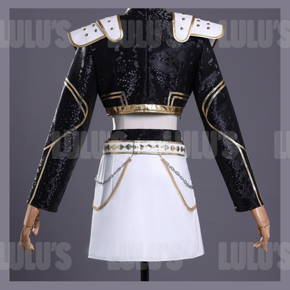 K-Pop Demon Hunters -Zoey's Black & Gold Costume - Lulu's Costume Store