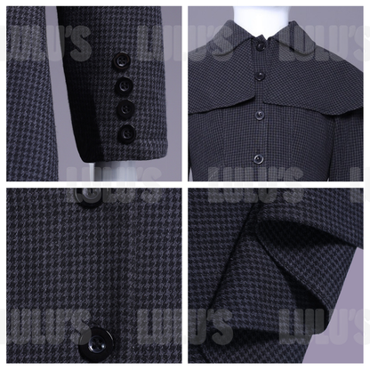 Wednesday | Kids Wednesday Addams Detective Trench Coat - Lulu's Costume Store