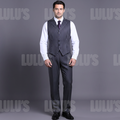 Wednesday | Gomez Addams Pinstripe Suit Costume - Lulu's Costume Store