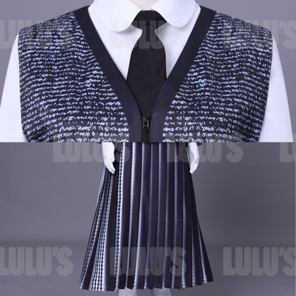 Wednesday | Kids Wednesday Addams School Uniform Costume - Lulu's Costume Store