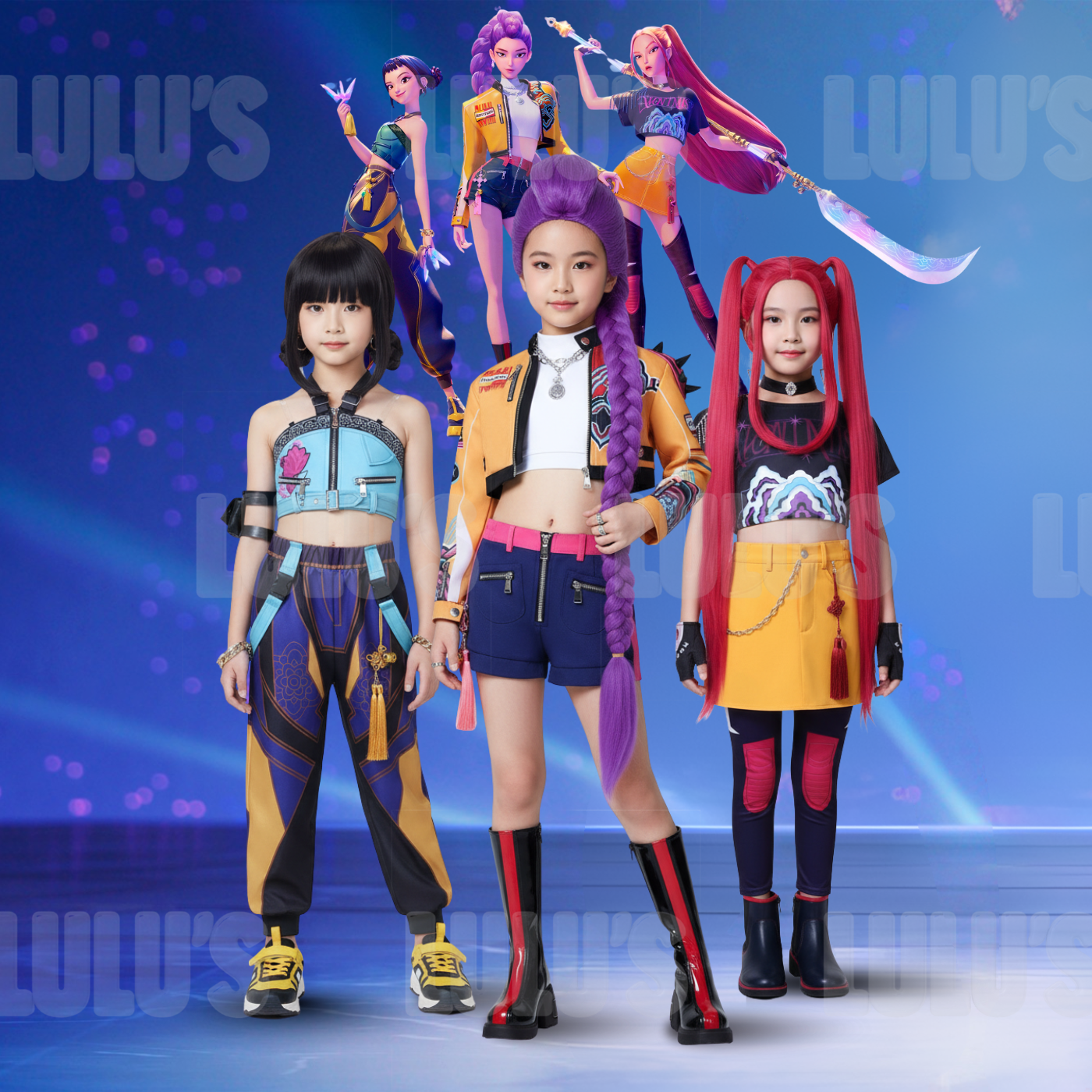 Kids K-Pop Demon Hunters Zoey Costume - Lulu's Costume Store