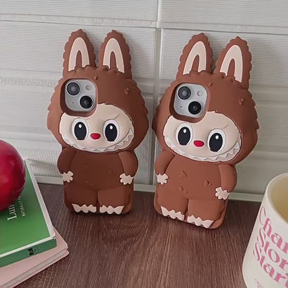Labubu 3D Kawaii iPhone Case | Silicone Cover for iPhone 11/12/13/14/15/16 Models