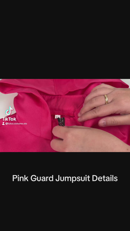 Squid Game Pink Guard Cosplay Outfit