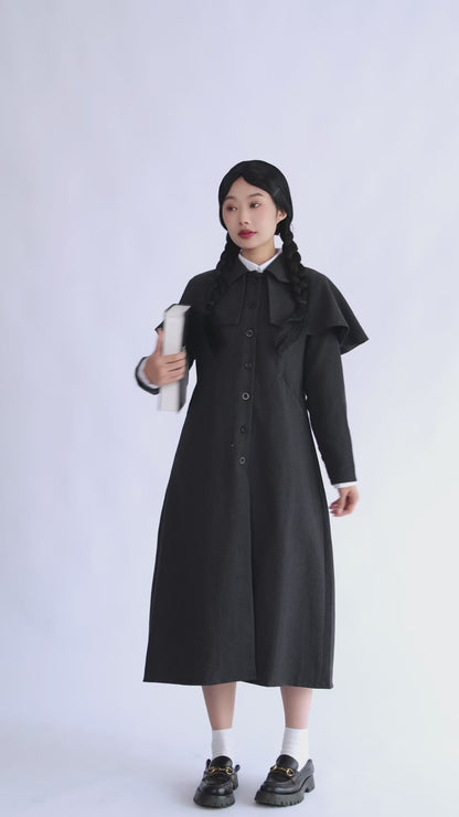 Wednesday | Wednesday Addams Detective Trench Coat