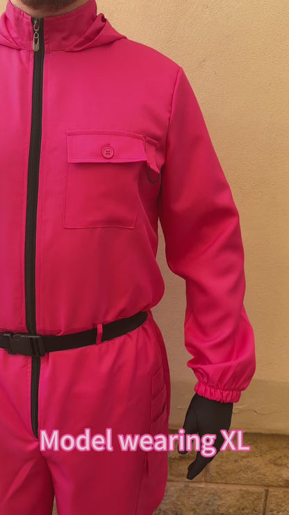 Squid Game Pink Guard Cosplay Outfit